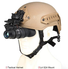 Nachtsichtgerät Aufnahme Helm