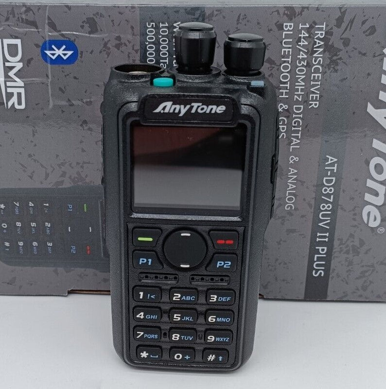 Anytone AT-D878UVII V2 PLUS DMR APRS GPS Bluetooth incl. PTT